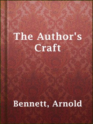 cover image of The Author's Craft